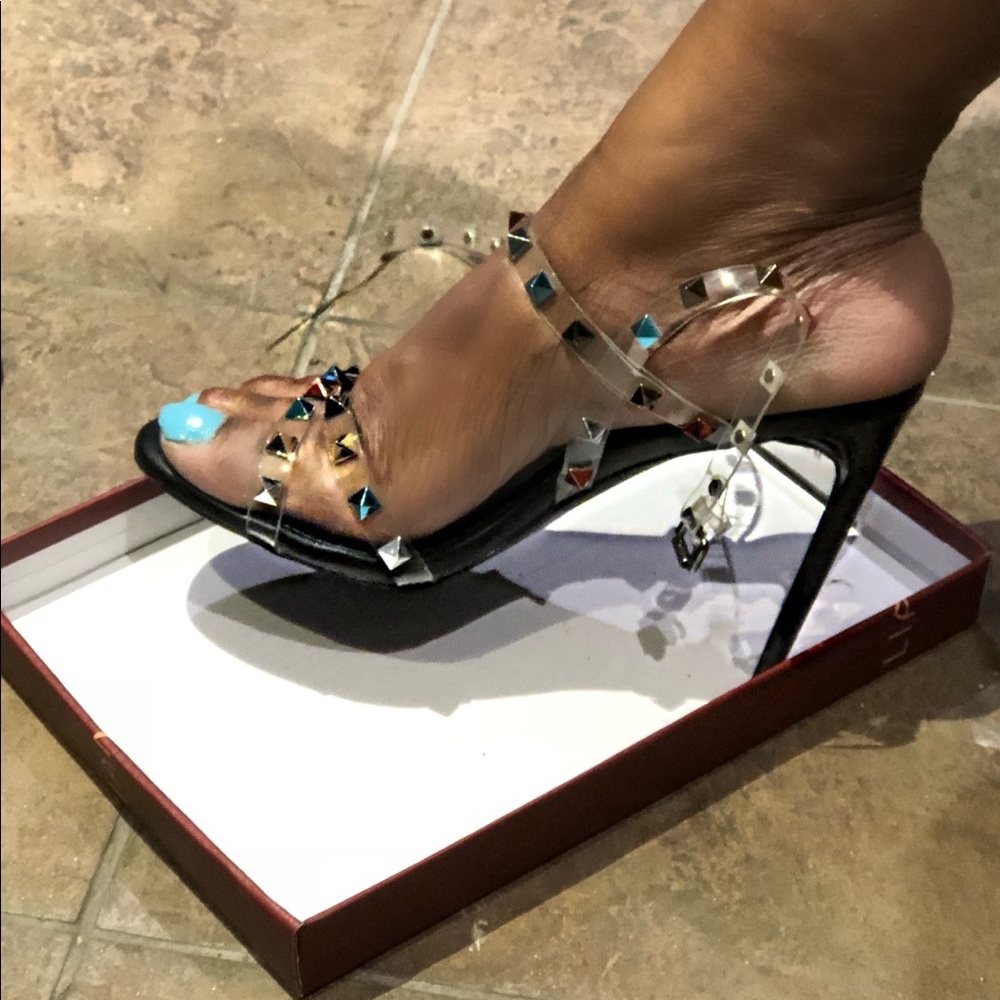 Leeta Nailhead Sandals - Picture 2 of 3